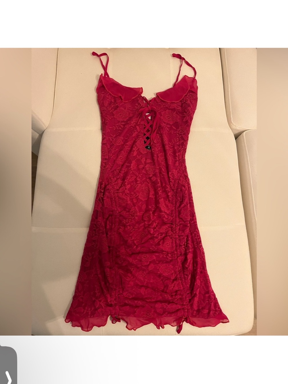 Outcast Fuchsia Ruched Mini Dress - Picture 5 of 5